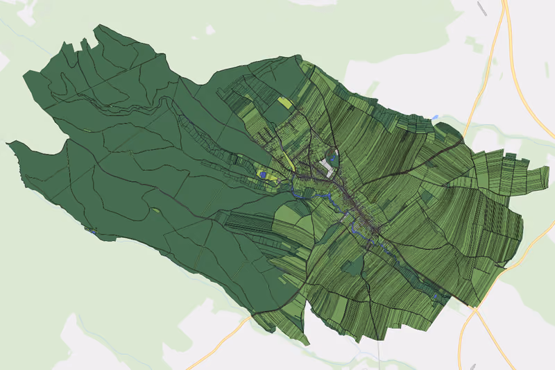 Kartenvorschau des Bodenverbrauchs der KG Kaisersdorf