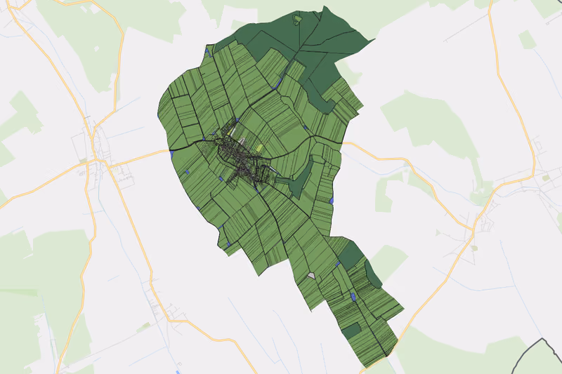 Kartenvorschau des Bodenverbrauchs der KG Kleinwarasdorf