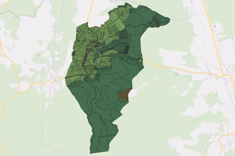 Kartenvorschau des Bodenverbrauchs der KG Kogl