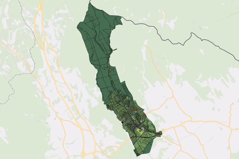 Kartenvorschau des Bodenverbrauchs der KG Lackenbach