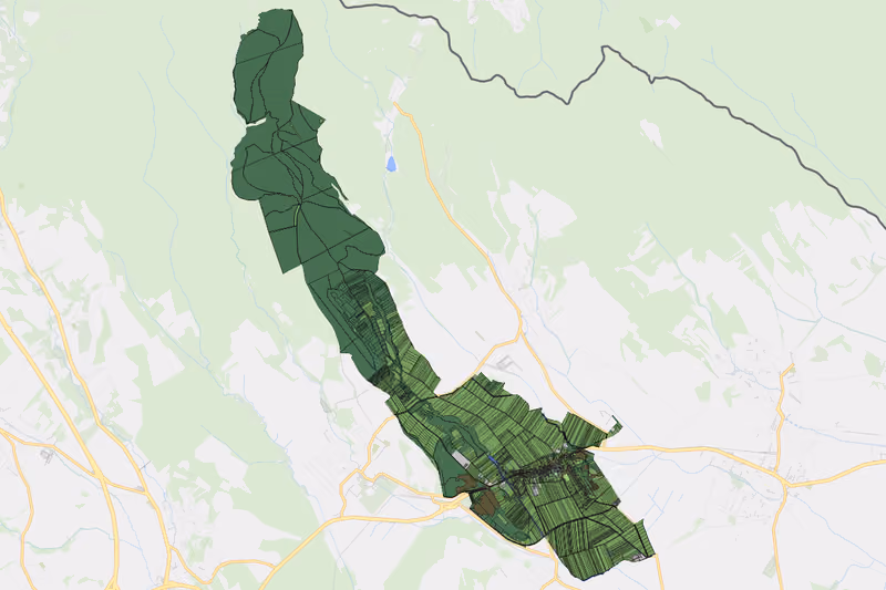 Kartenvorschau des Bodenverbrauchs der KG Lackendorf