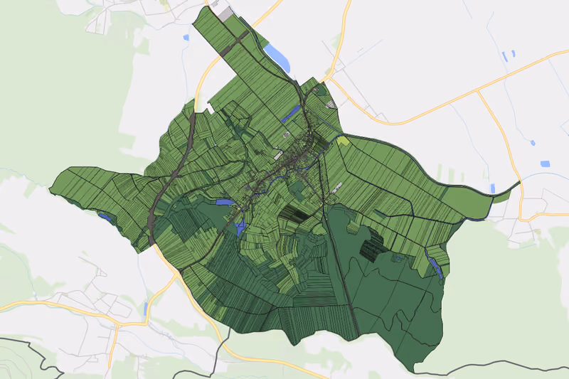 Kartenvorschau des Bodenverbrauchs der KG Mannersdorf an der Rabnitz
