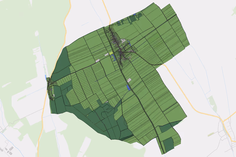 Kartenvorschau des Bodenverbrauchs der KG Nebersdorf