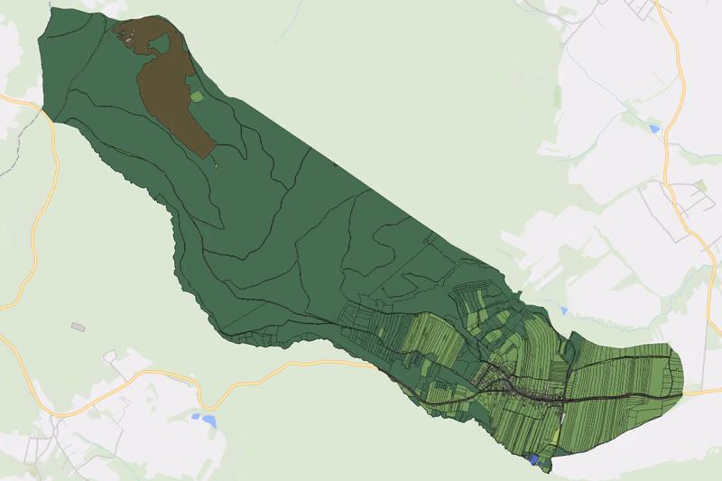 Kartenvorschau des Bodenverbrauchs der KG Neudorf bei Landsee