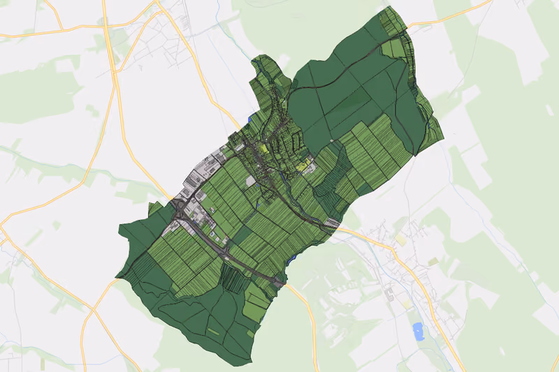 Kartenvorschau des Bodenverbrauchs der KG Neutal