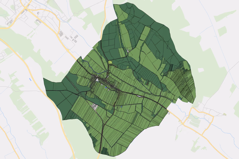 Kartenvorschau des Bodenverbrauchs der KG Unterpullendorf