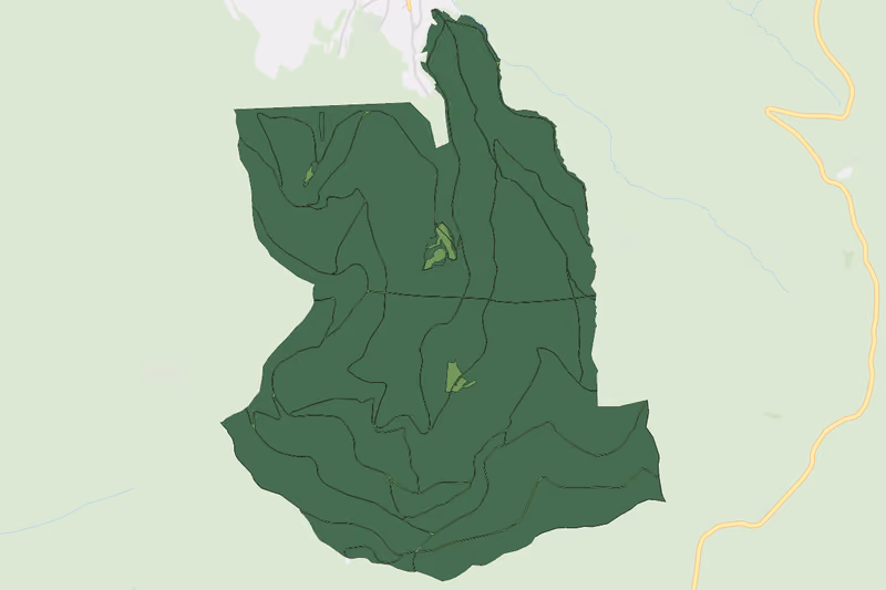 Kartenvorschau des Bodenverbrauchs der KG Langeck-Eichwald