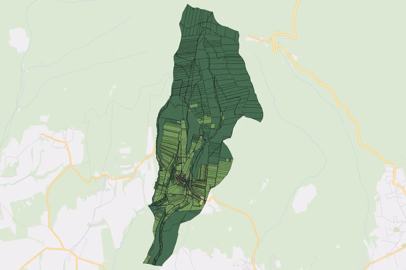 Kartenvorschau des Bodenverbrauchs der KG Althodis