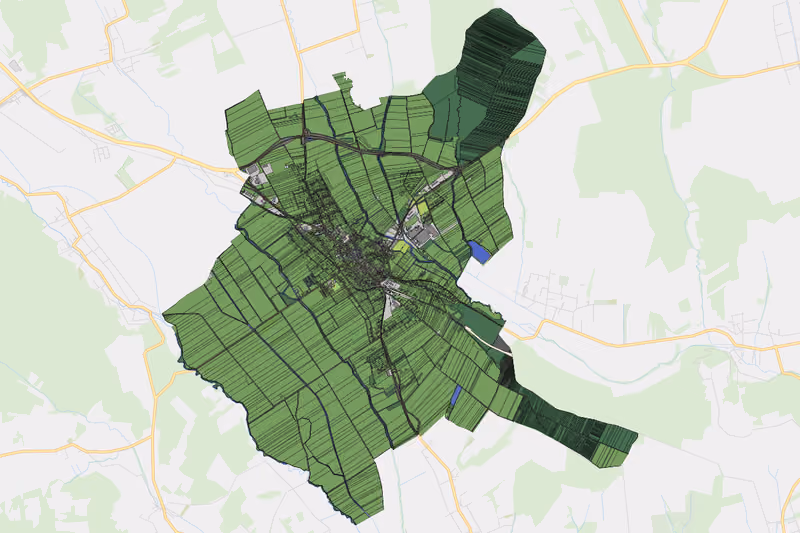Kartenvorschau des Bodenverbrauchs der KG Großpetersdorf