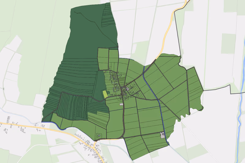 Kartenvorschau des Bodenverbrauchs der KG Höll