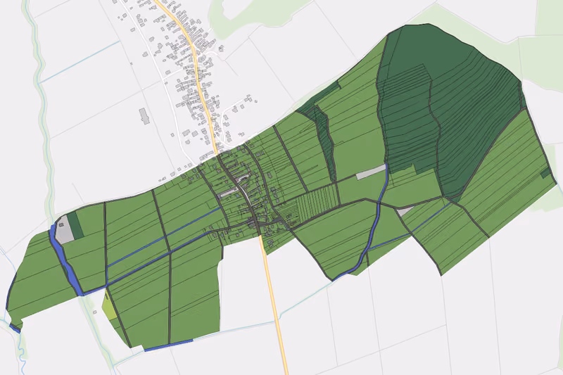 Kartenvorschau des Bodenverbrauchs der KG Kleinzicken