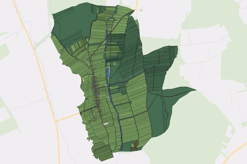 Kartenvorschau des Bodenverbrauchs der KG Miedlingsdorf