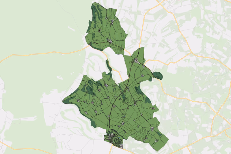 Kartenvorschau des Bodenverbrauchs der KG Gilgenberg