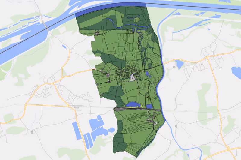 Kartenvorschau des Bodenverbrauchs der KG Gundholling