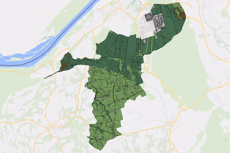 Kartenvorschau des Bodenverbrauchs der KG Mitternberg