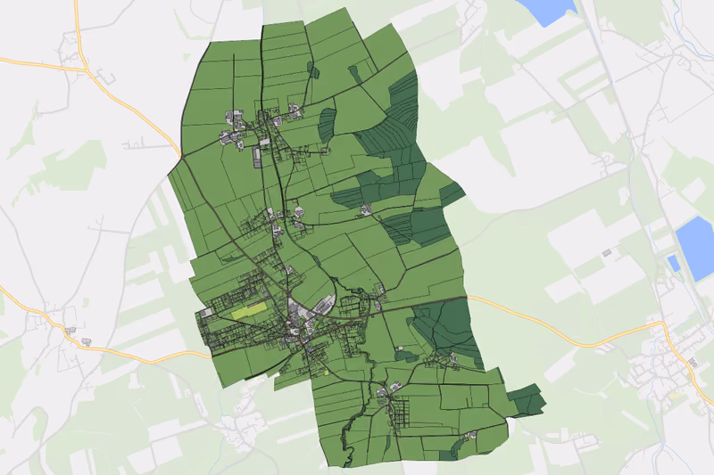 Kartenvorschau des Bodenverbrauchs der KG Lochen