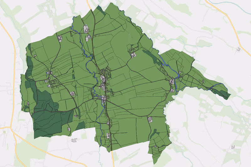 Kartenvorschau des Bodenverbrauchs der KG St. Veit im Innkreis