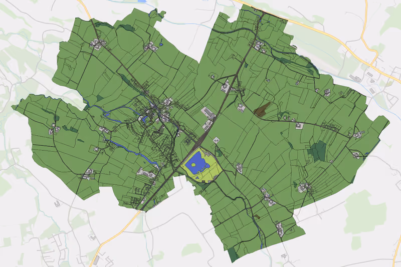 Kartenvorschau des Bodenverbrauchs der KG Wildenau