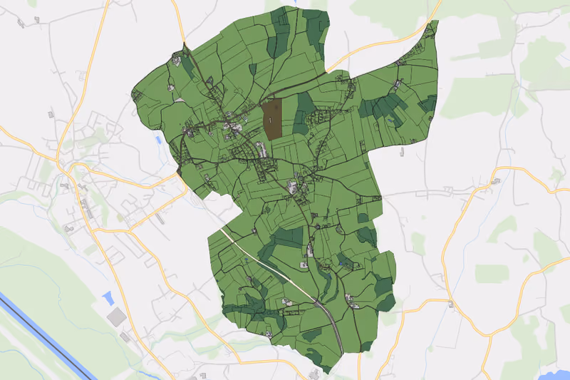 Kartenvorschau des Bodenverbrauchs der KG Ernsting