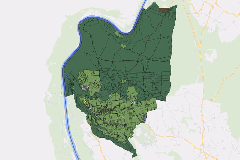 Kartenvorschau des Bodenverbrauchs der KG Hadermarkt