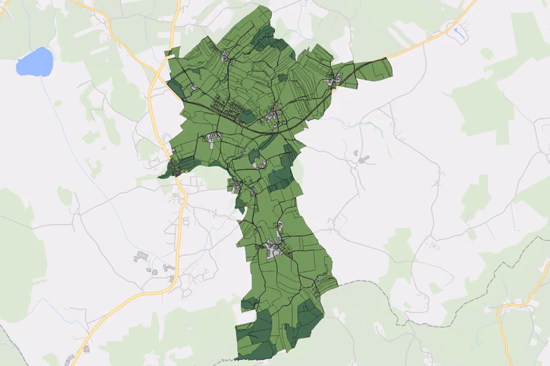Kartenvorschau des Bodenverbrauchs der KG Stadl
