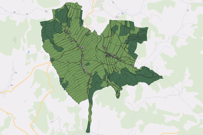 Kartenvorschau des Bodenverbrauchs der KG Riemetschlag