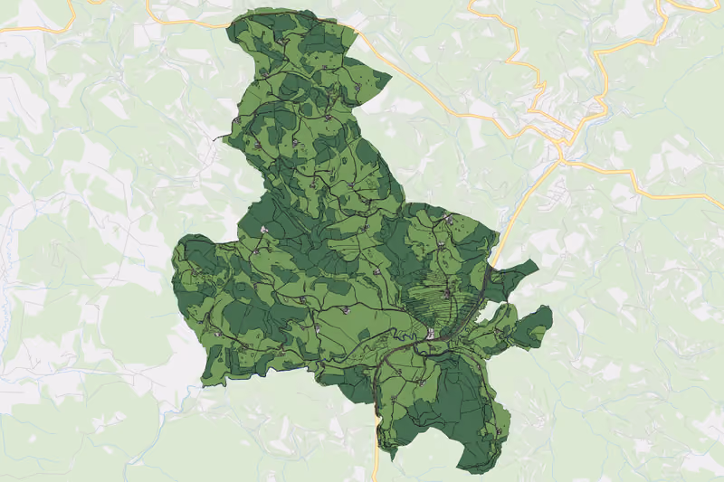 Kartenvorschau des Bodenverbrauchs der KG Mötlas