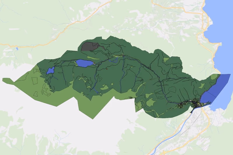 Kartenvorschau des Bodenverbrauchs der KG Oberlangbath