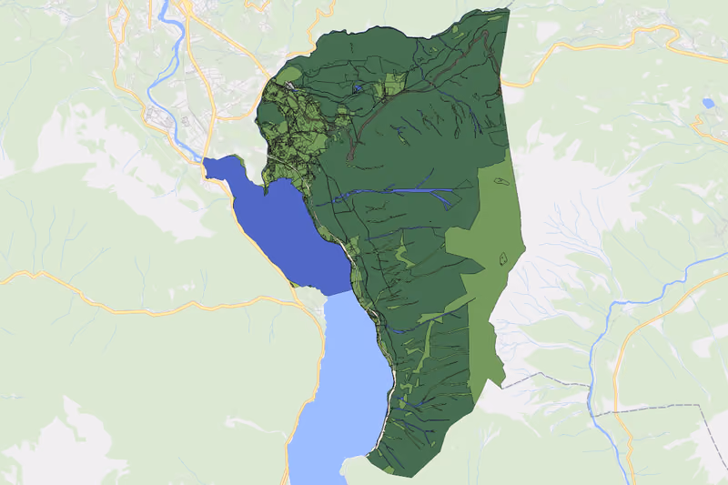 Kartenvorschau des Bodenverbrauchs der KG Obersee