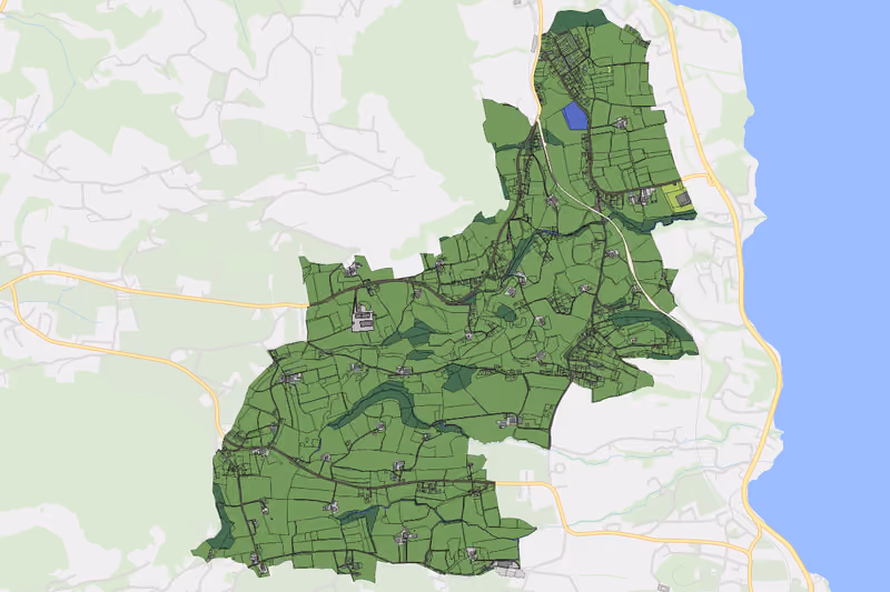 Kartenvorschau des Bodenverbrauchs der KG Eben