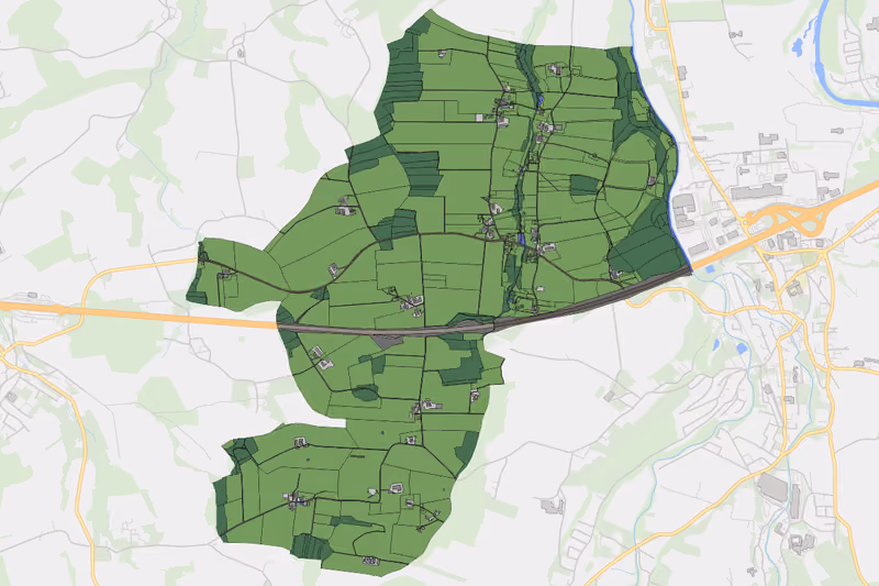 Kartenvorschau des Bodenverbrauchs der KG Hörbach