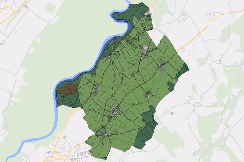 Kartenvorschau des Bodenverbrauchs der KG Kemating