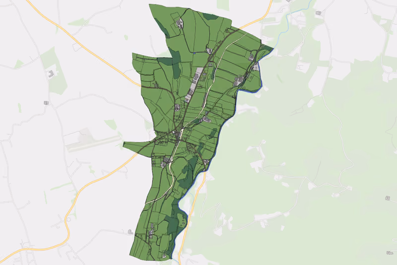 Kartenvorschau des Bodenverbrauchs der KG Krottendorf
