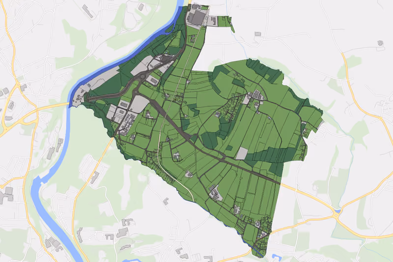 Kartenvorschau des Bodenverbrauchs der KG Moosham