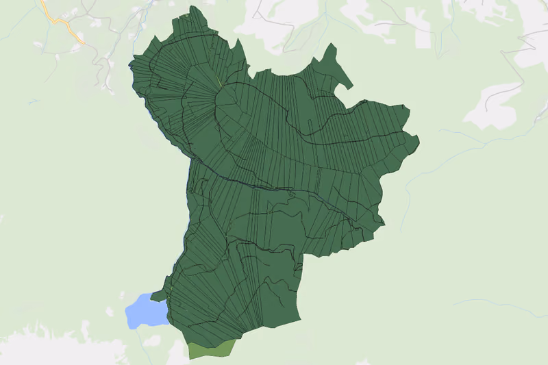 Kartenvorschau des Bodenverbrauchs der KG Mühldorf II