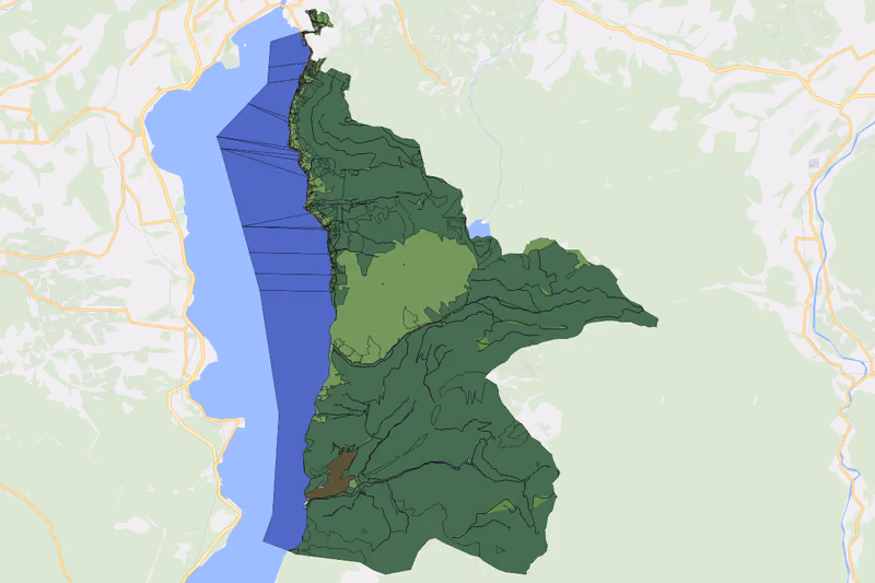 Kartenvorschau des Bodenverbrauchs der KG Traunstein