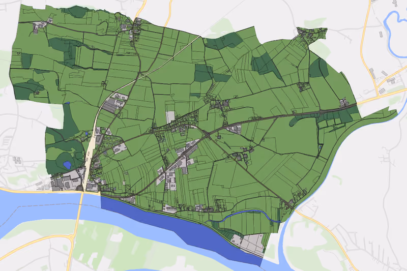 Kartenvorschau des Bodenverbrauchs der KG Haid