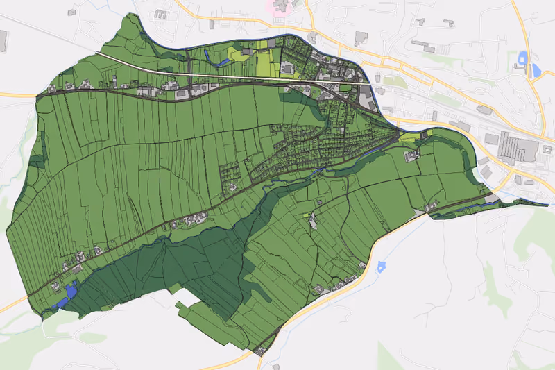 Kartenvorschau des Bodenverbrauchs der KG Manglburg