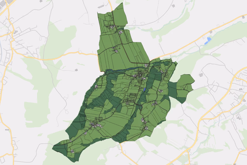 Kartenvorschau des Bodenverbrauchs der KG St. Georgen