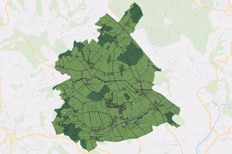 Kartenvorschau des Bodenverbrauchs der KG Heiligenberg