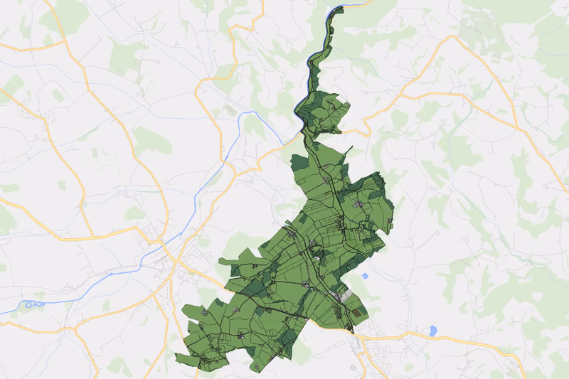 Kartenvorschau des Bodenverbrauchs der KG Manzing