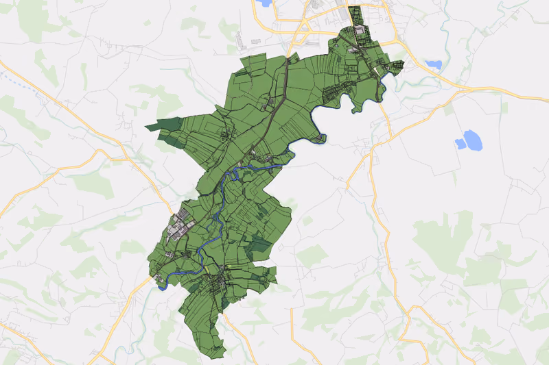 Kartenvorschau des Bodenverbrauchs der KG Hörstorf
