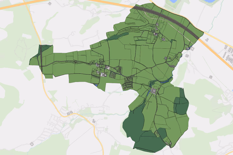 Kartenvorschau des Bodenverbrauchs der KG Gemering