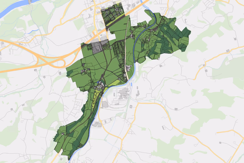 Kartenvorschau des Bodenverbrauchs der KG Kremsdorf