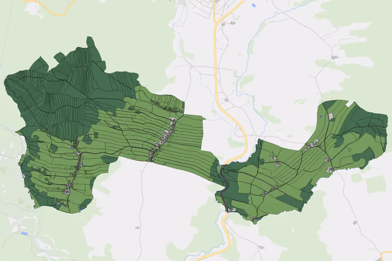 Kartenvorschau des Bodenverbrauchs der KG Dietrichschlag