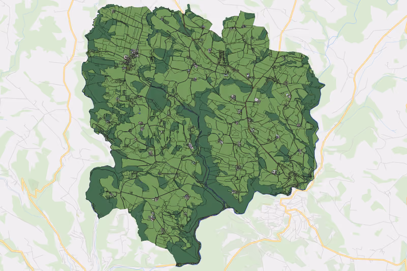 Kartenvorschau des Bodenverbrauchs der KG Feldsdorf