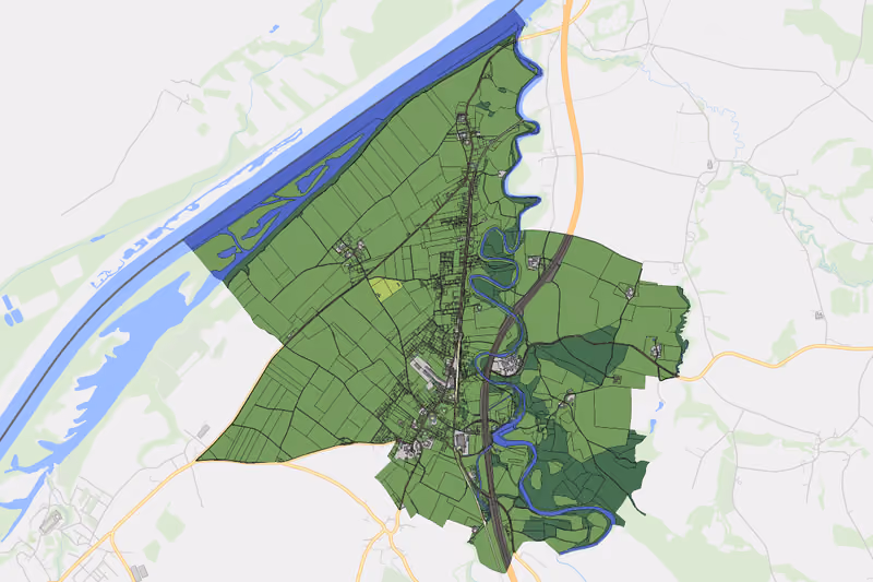 Kartenvorschau des Bodenverbrauchs der KG Antiesenhofen