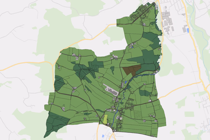 Kartenvorschau des Bodenverbrauchs der KG Furth