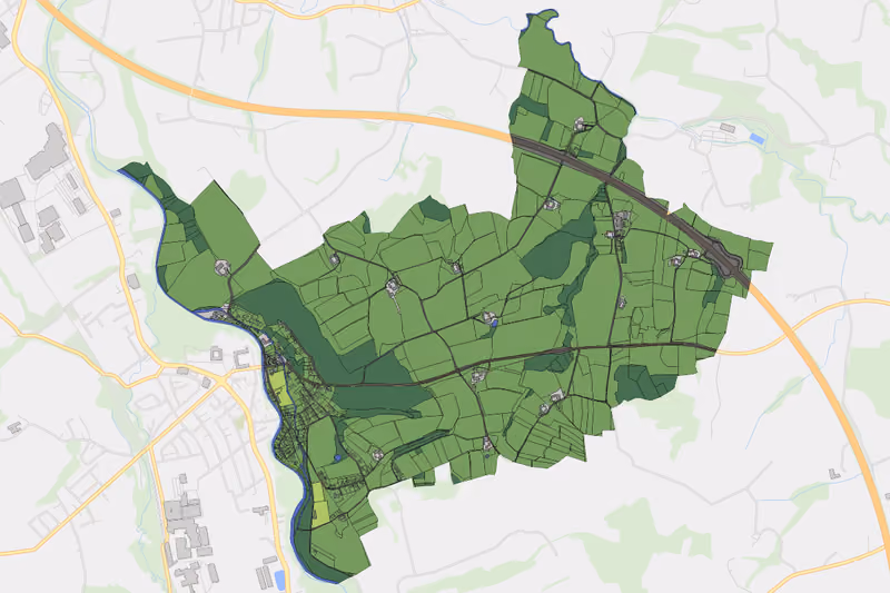 Kartenvorschau des Bodenverbrauchs der KG St. Martin im Innkreis Jenseits