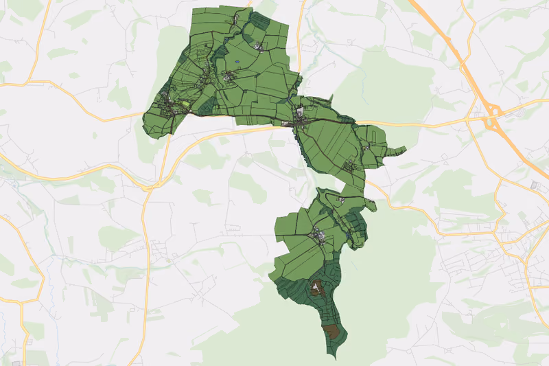 Kartenvorschau des Bodenverbrauchs der KG Geiersberg